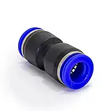 З'єднувач цанговий 10-10 мм, прямий, фото 4