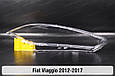 Скло фари Fiat Viaggio (2012-2017) ліве, фото 2