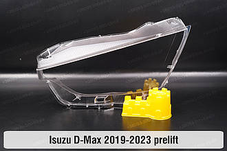 Скло фари Isuzu D-Max (2019-2023) дорест ліве