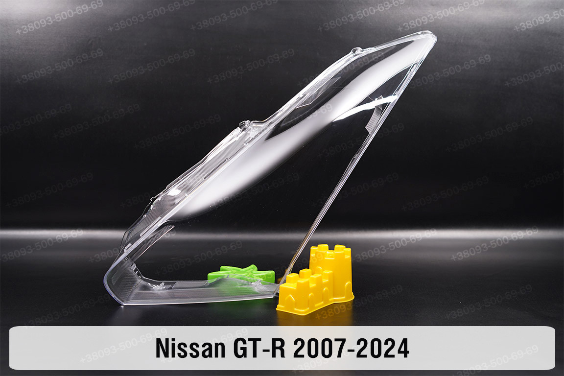 Скло фари Nissan GT-R (2007-2024) ліве, фото 1
