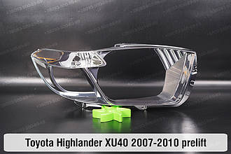 Хромована декоративна маска Toyota Highlander XU40 (2007-2010) дорест права