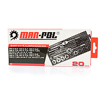 ТОП Набір мітчиків і плашок MAR-POL M55860, 20 шт., інструмент для нарізання різьби.