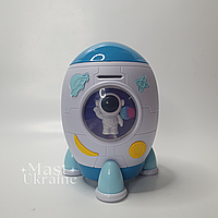 Електронна музична сейф скарбничка дитяча «Ракета» з купюроприймачем і відбитком пальця DJ-852A