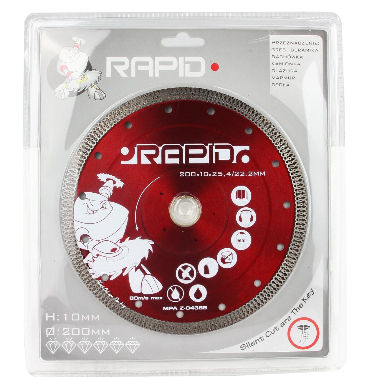 Диск для обробки каменю Rapid M08709 Польща диск для різання
