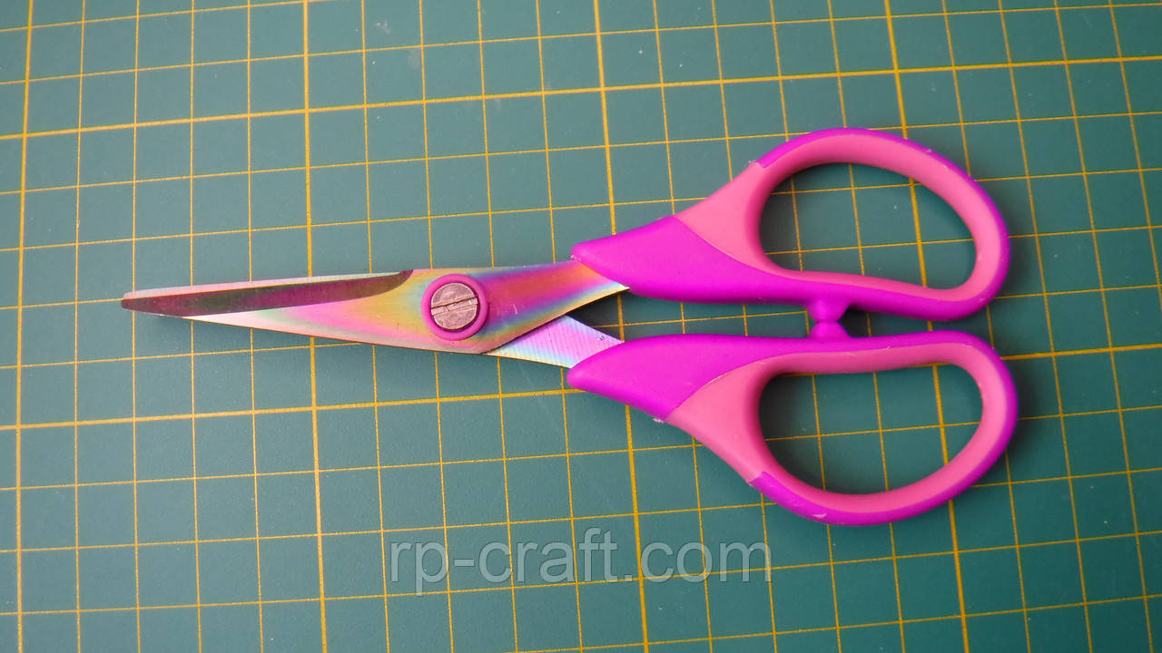 Ножиці. Рожеві, 62х140 мм, фото 1