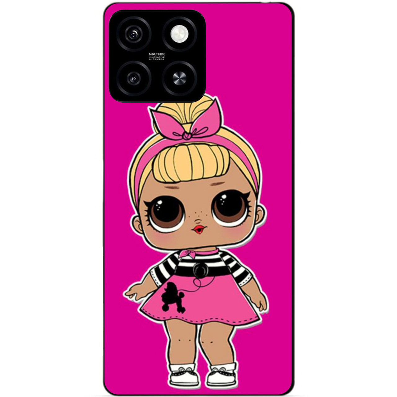 Силіконовий чохол бампер для Zte Blade A55 з малюнком Лялька LOL