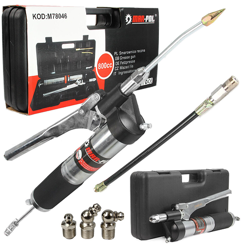 Пневматический шприц для смазки Mar-Pol M78046, смазочный шприц 800 мл ...