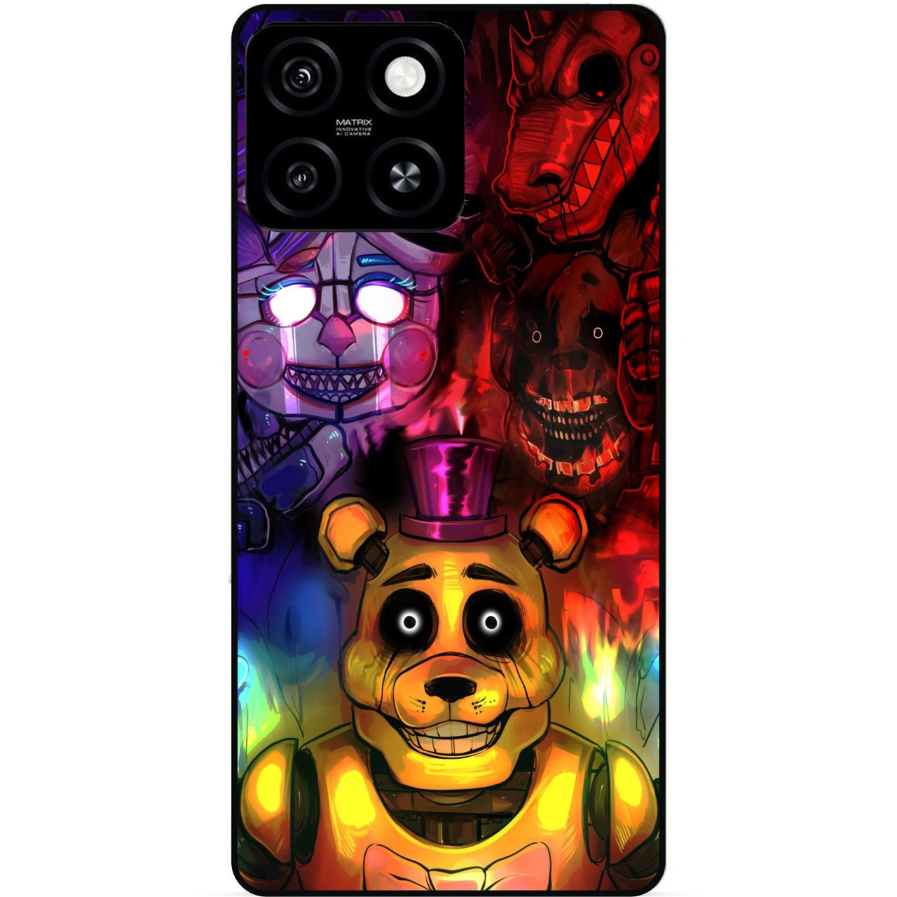 Силіконовий бампер чохол для Zte Blade A55 з малюнком Freddy Фредді Аніматроніки