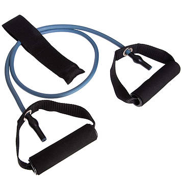 Еспандер трубчастий з ручками з фіксатором дверей Gemini GI-2659-BL Довжина 120см навантаження 2.7кг Синій