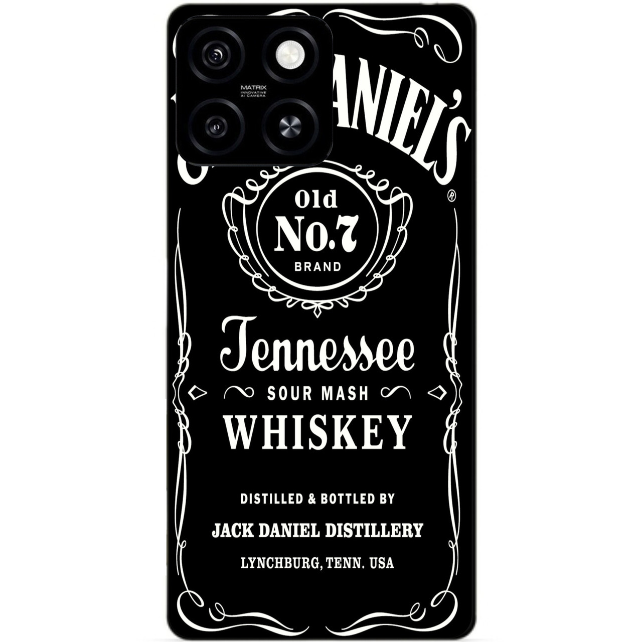 Силіконовий чохол бампер для Zte Blade A55 з малюнком Віскі