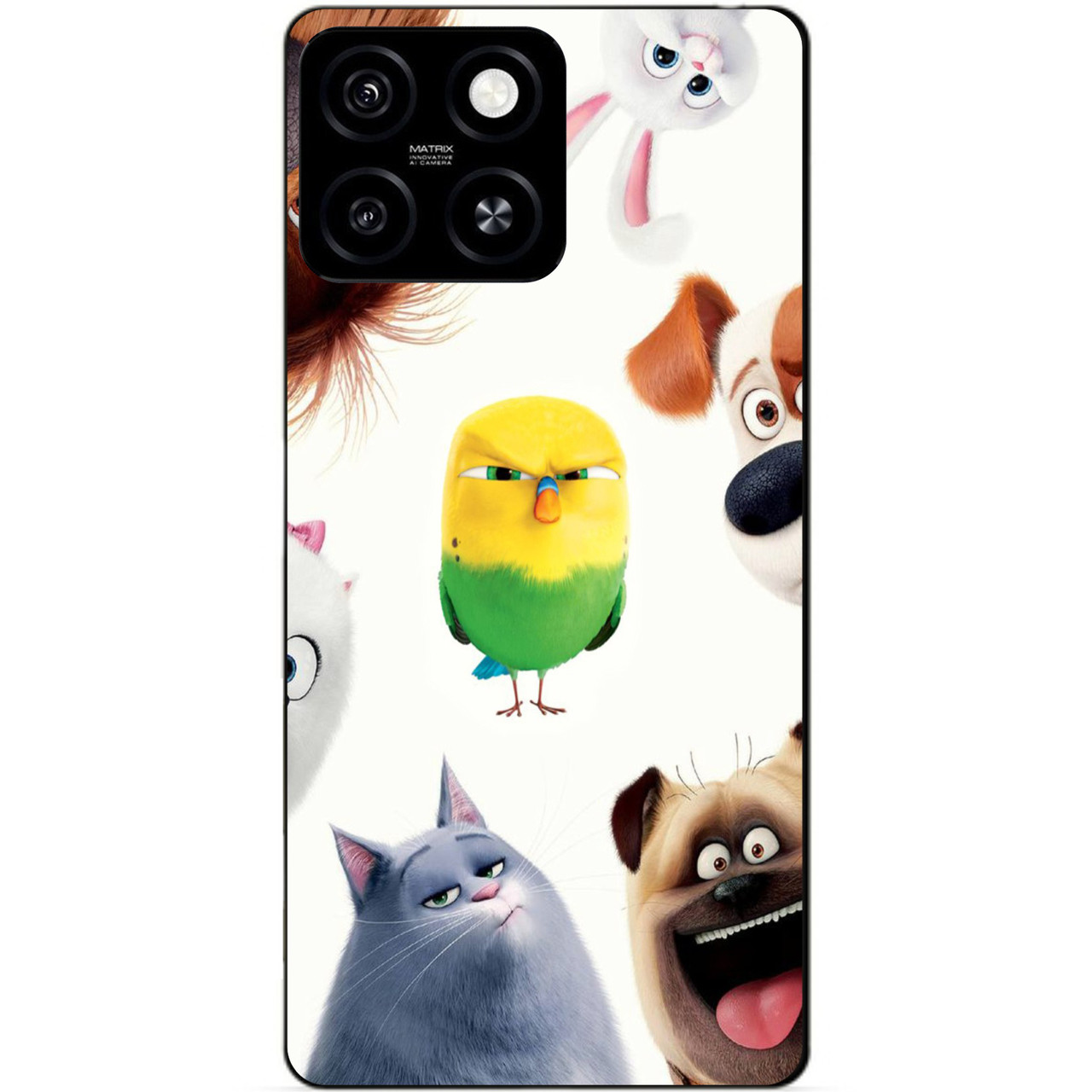 Силіконовий чохол бампер для Zte Blade A55 з малюнком Таємне життя Домашніх Животних