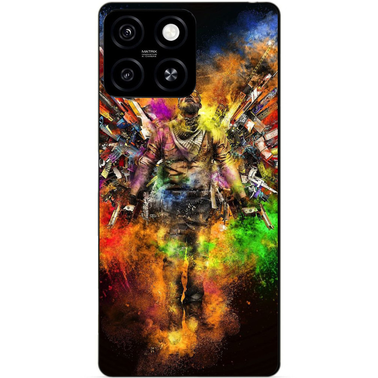 Силіконовий чохол бампер для Zte Blade A55 з малюнком Воїн Контр-Страйк Counter-Strike