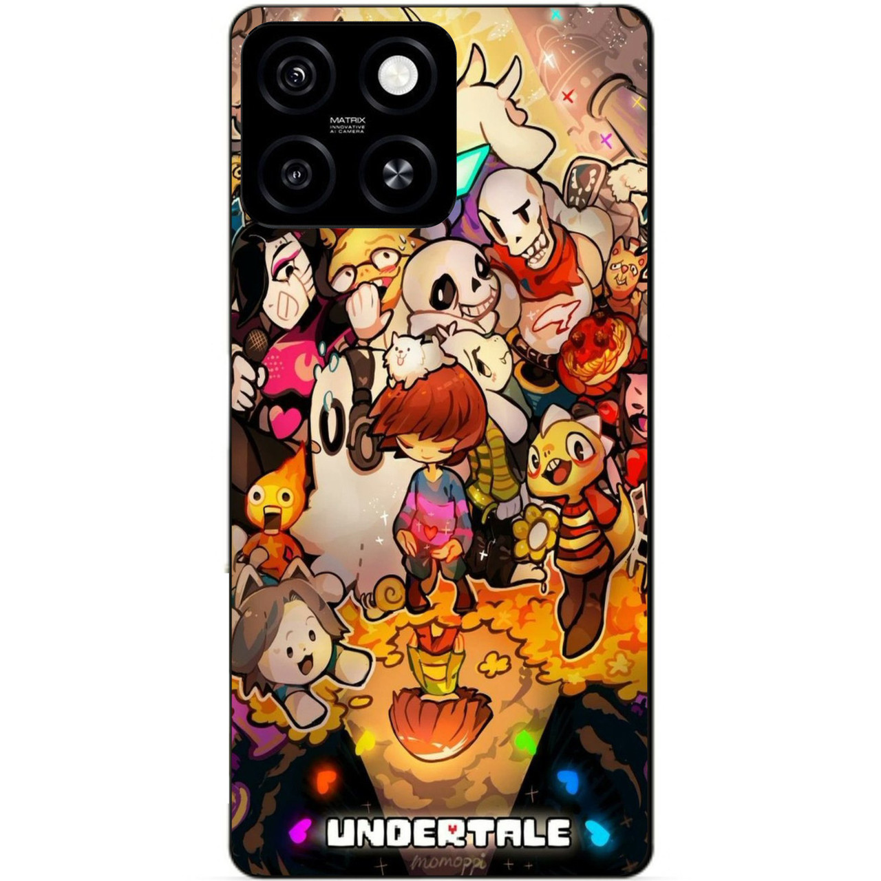 Силіконовий чохол бампер для Zte Blade A55 з малюнком Андертейл Undertale