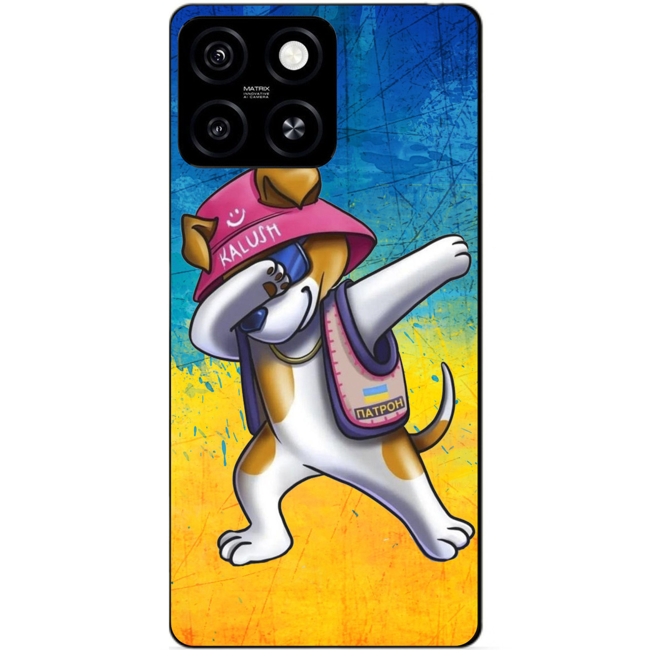 Силіконовий чохол бампер для Zte Blade A55 з малюнком Пес Патрон Калуш kalush