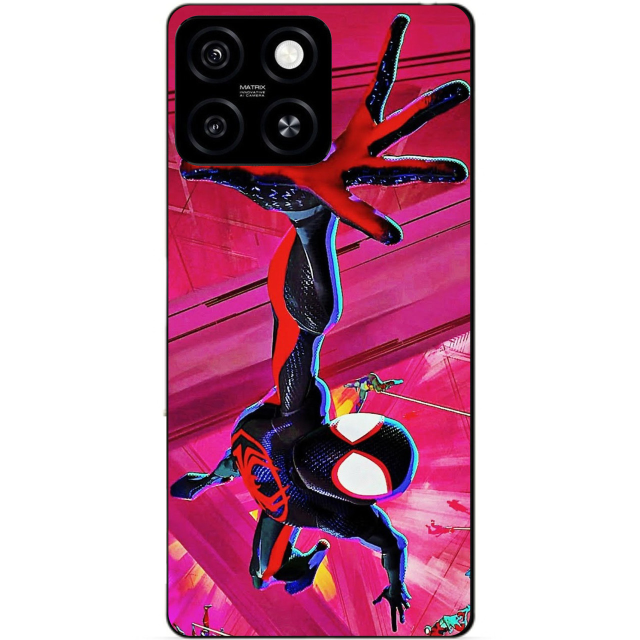 Силіконовий чохол бампер для Zte Blade A55 з малюнком Spider man Людина-павук