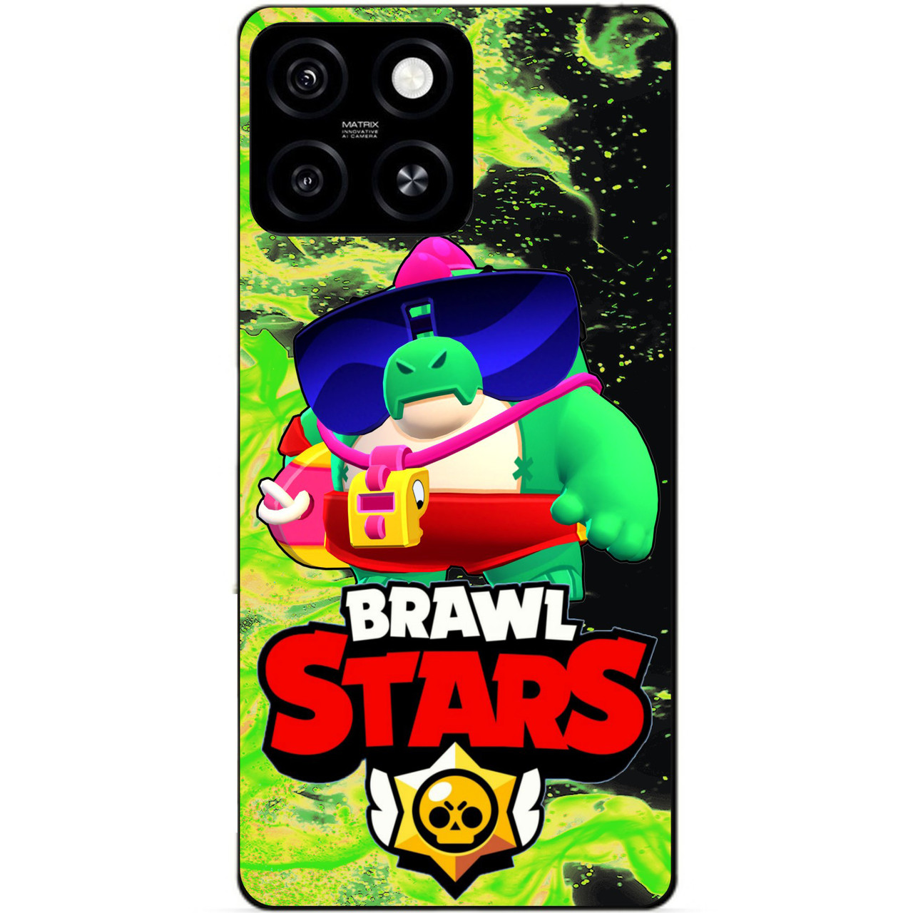 Силіконовий бампер чохол для Zte Blade A55 з Героєм Бравл Базз