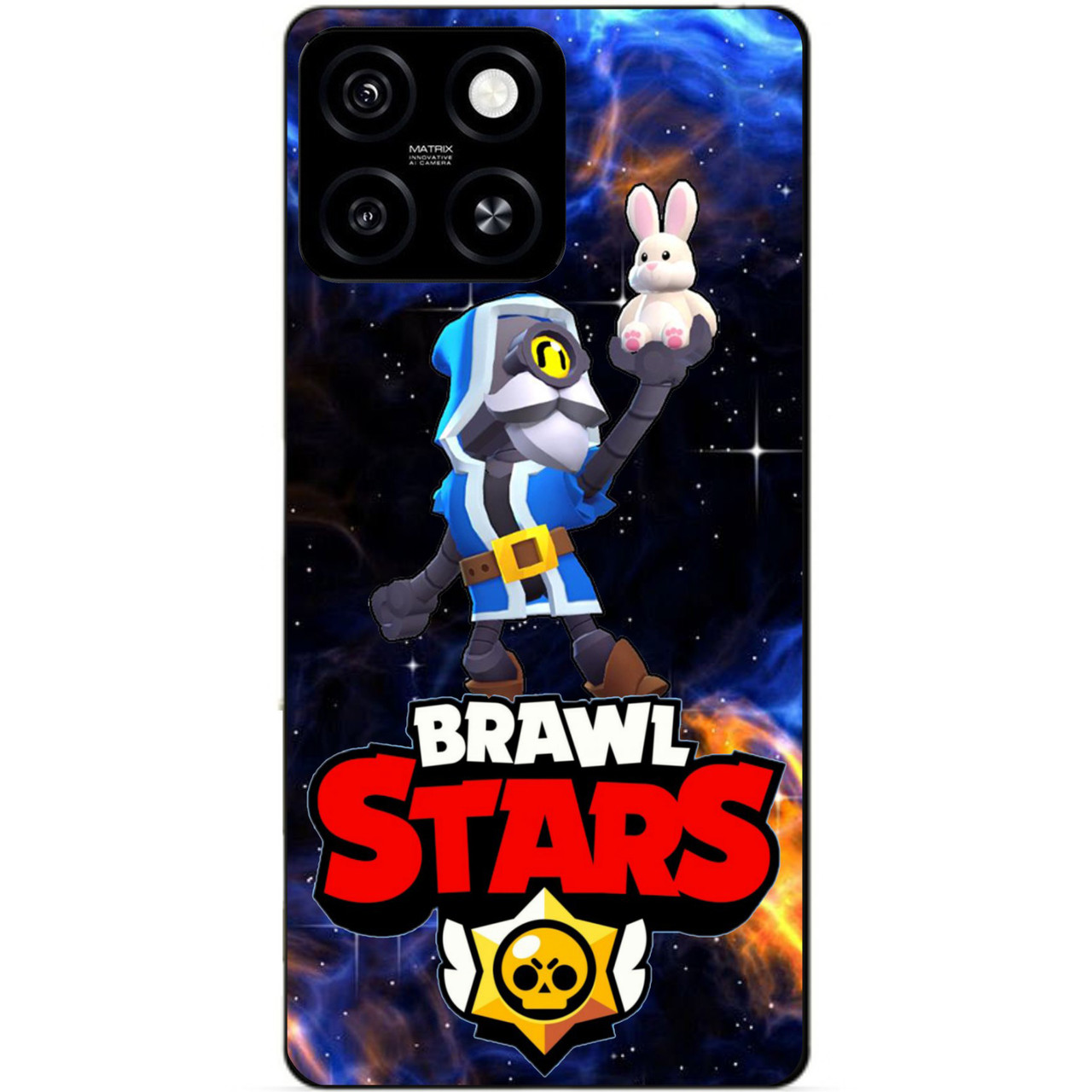 Силіконовий бампер чохол для Zte Blade A55 з Героєм Космічний Бравл Барлі