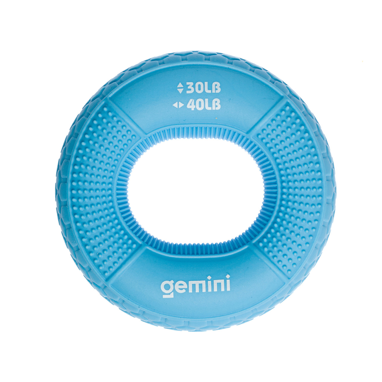 Еспандер кистьовий кільце силікон Gemini GI-4000-(30LB-40LB) навантаження 13,5 кг-18 кг синій, фото 1