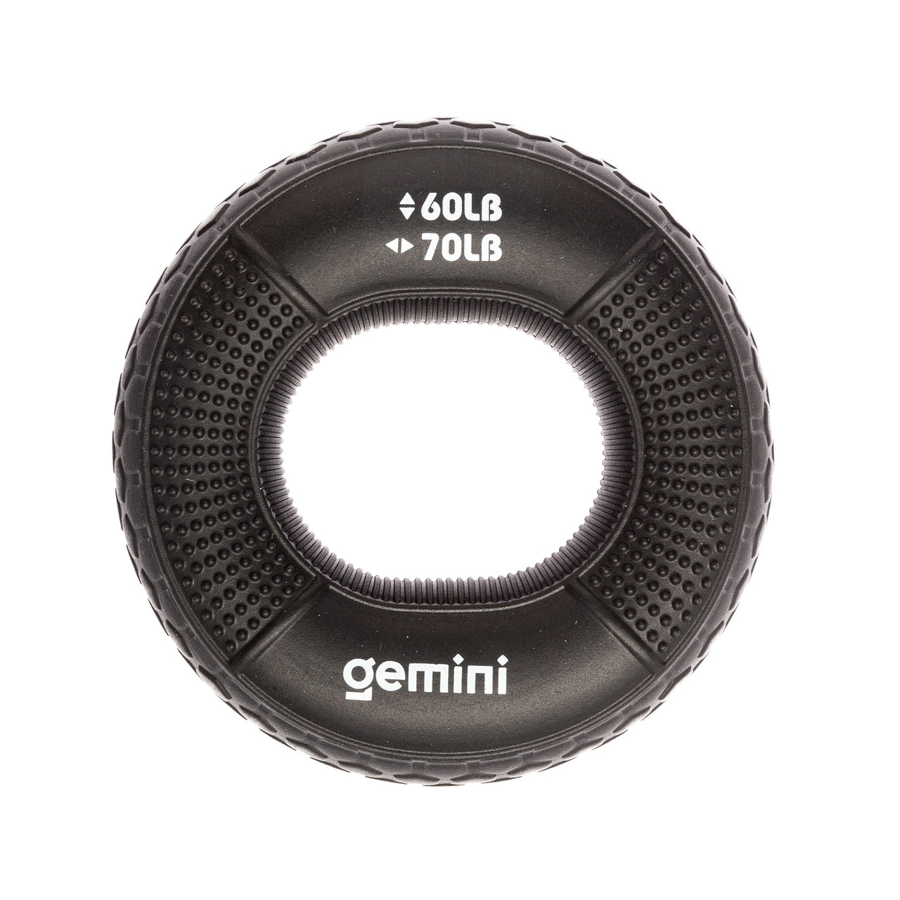 Еспандер кистьовий кільце силікон Gemini GI-4000-(60LB-70LB) навантаження 27кг-31кг чорний, фото 1