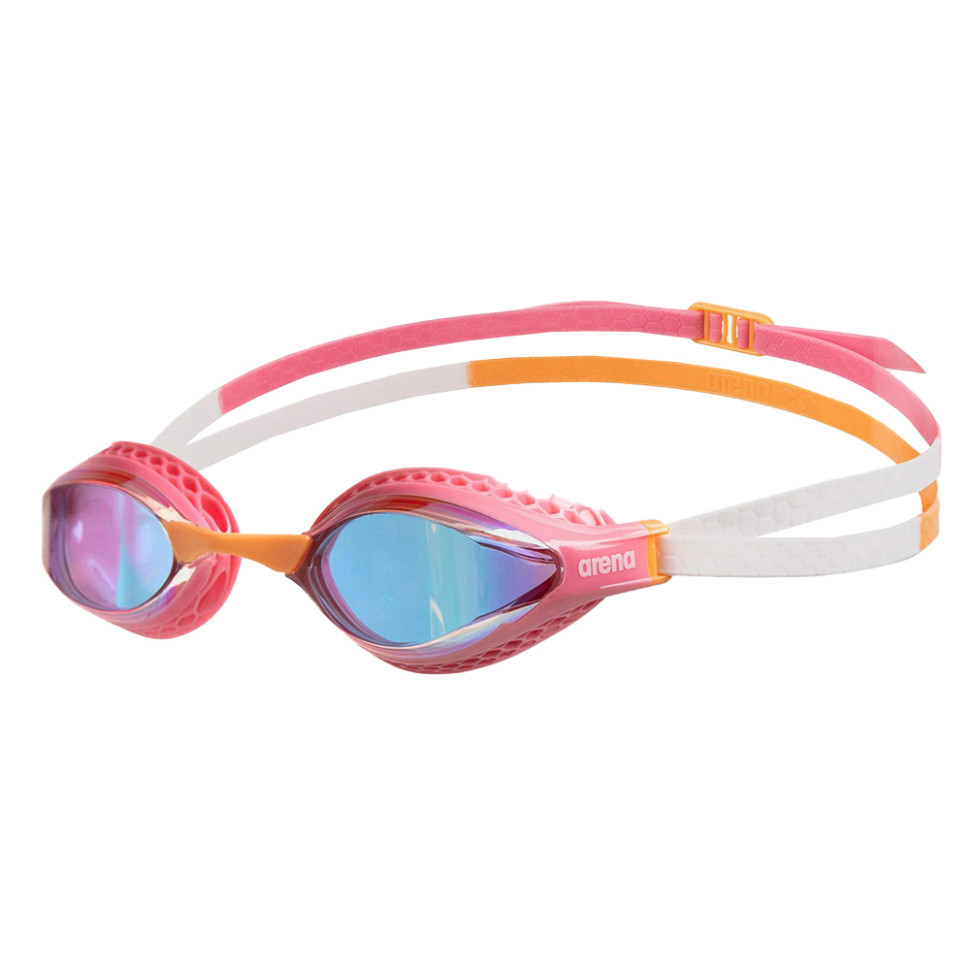 Окуляри для плавання Arena AIR-SPEED MIRROR рожевий-білий Уні OSFM 003151-109 (Оригінал), фото 1