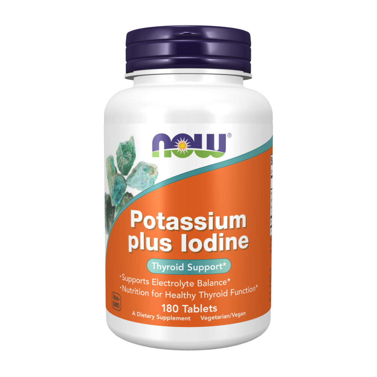 Йод плюс калій Now Foods Йодід калію, Potassium Plus Iodine 180 таблеток
