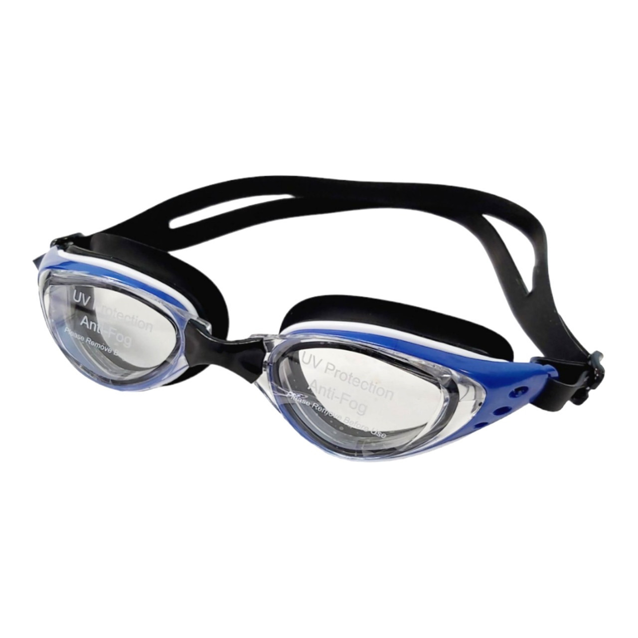 Окуляри для плавання LEACCO чорний-синій SG-1603-BL, фото 1