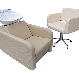 Комплект меблів для салону краси 2в1 Vanessa меблі для перукарень (крісло та мийка)