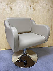 Перукарське крісло БОСТОН крісла перукаря на базі хромований диск