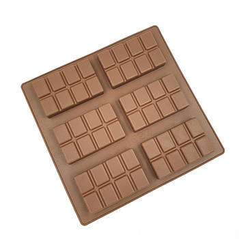 Силіконова форма Плитки шоколаду — 6 шт