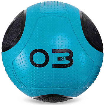 М'яч медичний медбол Medicine Ball GI-2620-3 3 кг синій-чорний