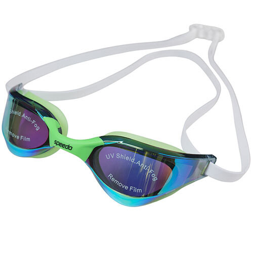 Окуляри для плавання Speedo Fastskin Pure Focus Mirror зелений, білий Уні OSFM 8-091026W/GRW, фото 1