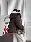 Жіноча зимова куртка шоколад до -25*С Blaid з капюшоном, фото 6