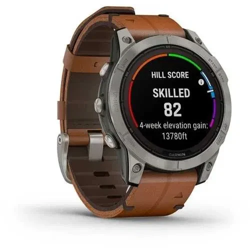 Garmin Fenix 7 Pro Sapphire Solar Titanium with Chestnut L. Band 010-02777-30 Розумний годинник, фото 1