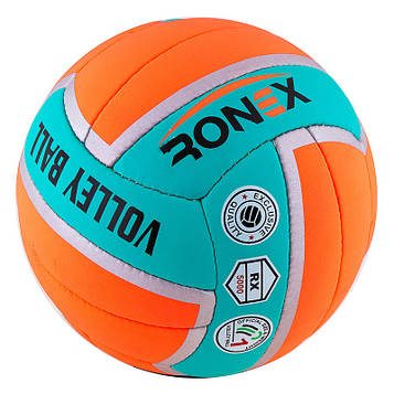 М'яч волейбольний Ronex Orange/Green Cordy No5 RX-2405