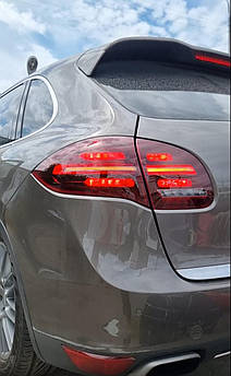 Задні ліхтарі стопи Porsche Cayenne 958 Порше Каєн рестайлінг стиль 2018 альтернативна оптика