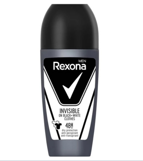 Дезодорант-антиперспірант Rexona Invisible Невидимий на чорн. і білому 50мл (59095514), фото 1