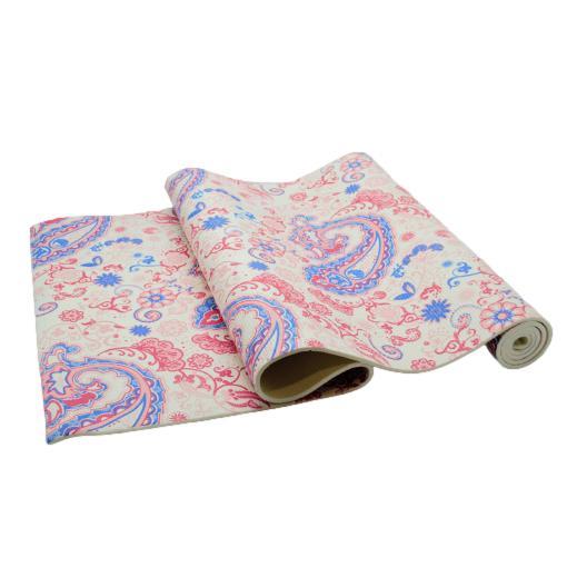 Килимок для фітнесу та йоги PVC GPVC-6D7 173см 61см 6мм мікс з малюнком, фото 1