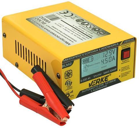 Мікропроцесорна зарядка Verke V80032 зарядка для акумуляторів 12/24 В