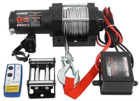 Лебідка для підйому Verke V06033 Електрична лебідка 12V