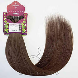 Натуральне Слов'янське Волосся на Тресі 55-60 см 100 грам, Холодний Шоколад №4В