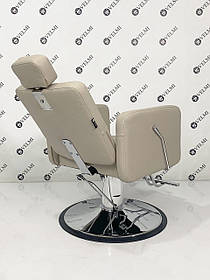 Перукарське крісло з відкидною спинкою та підголовником BARBER POLO крісла гідравліка BarberShop VM 06