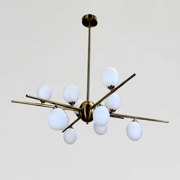 Люстра Artlight цоколь G9 ламп 12 шт колір Золотистий 1103/12GG, фото 1