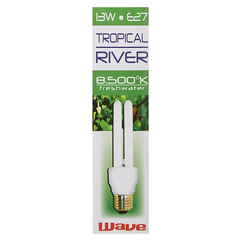 Лампа для акваріума денного світла, TROPICAL RIVER E27 9Вт, 8500К