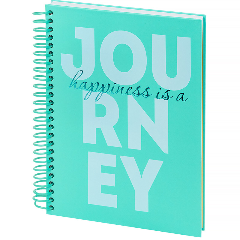 Блокнот на спіралі тверда обкл., А5, 120 арк.,кл., Journey