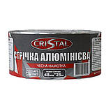 Стрічка алюмінієва самоклеюча CRISTAL 48ммХ25м Скотч з алюмінієвої фольги з клейким шаром висока термостійкість і вологозахист, фото 4