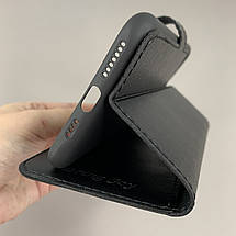Чохол-книга для Apple iPhone 11 Pro Max чохол з хлястиком із захистом камери на айфон 11 про макс чорна b6r, фото 5