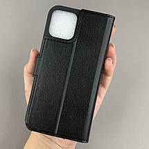 Чохол-книга для Apple iPhone 12 Pro чохол книжка з хлястиком на телефон айфон 12 про чорна b6r, фото 2