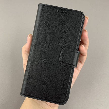 Чохол-книга для Apple iPhone 12 Pro чохол книжка з хлястиком на телефон айфон 12 про чорна b6r, фото 1