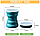 Складна туристична силіконова склянка з кришкою 320 мл, компактний аксесуар для подорожей Eco-221 Синій, фото 5