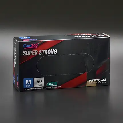 Рукавички нітрил суперміцні "Care365" Super Strong (M) 8 грам, фото 1